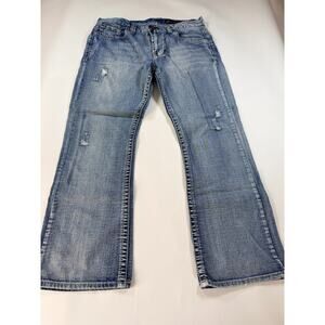 Men’s Axel Jeans – Medium Wash – Size 38x32 – Lightly Distressed